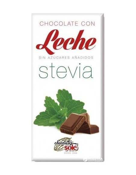 Chocolate Con Leche Y Stevia 100Gr. S/A de Chocolates Sole