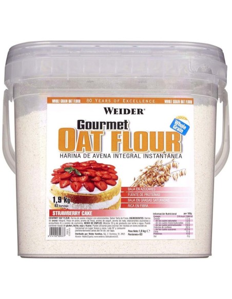 Weider Harina De Avena Tarta De Fresa 1,9Kg. de Weider