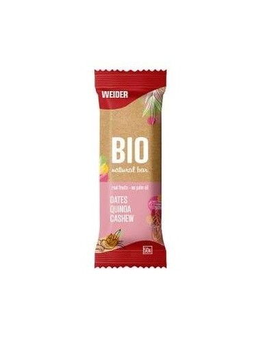 Bio Natural Bar Barritas Datil-Quinoa-Anacardo 20U de Weider
