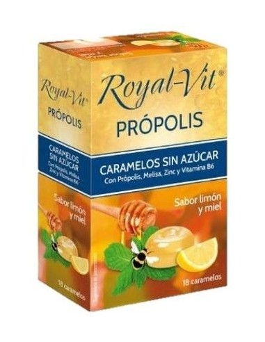 Royal-Vit Caramelos Própolis Expositor Que Contiene 12 Cajitas de Royal-Vit®