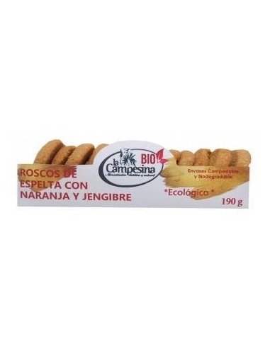 Roscos Navidad Naranja-Jengibre 190G Eco Vegan de La Campesina