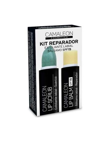 Kit Reparador Lipcrub Melon Y Lapbalm de Camaleon