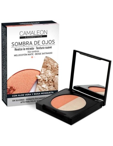 Camaleon Sombra De Ojos Duo Melocoton-Beige de Camaleon Cosmetics