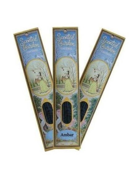 Incienso Stick Ambar 12Uds.  Scented Garden de Radhe Shyam