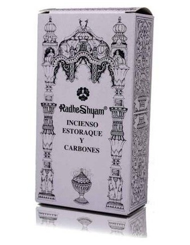 Incienso Estoraque 50Gr. + 10 Carbones de Radhe Shyam