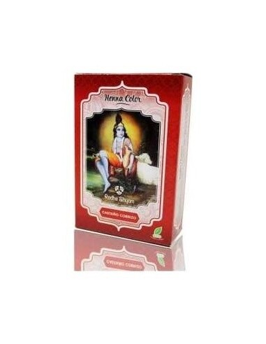 Henna Polvo Castaño Cobrizo 100Gr. de Radhe Shyam
