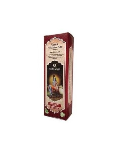 Henna Pasta Super Caoba Oscuro 200Gr. de Radhe Shyam