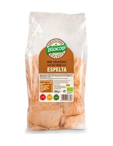 Mini Crackers De Trigo Espelta 250Gr. Bio Vegan de Biocop