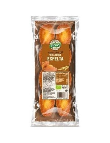 Madalenas Trigo Espelta 100% 180Gr. Bio de Biocop