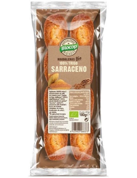 Madalenas Trigo Sarraceno 100% 180Gr. Bio de Biocop