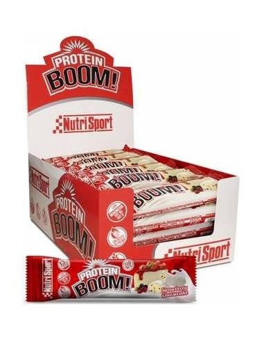 Protein Boom Barritas Fresa-Cheescake 24Ud. de Nutrisport