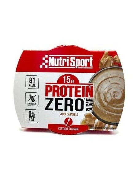 Pudding Protein Zero Caramelo 12Tarrinasx135Gr. de Nutrisport