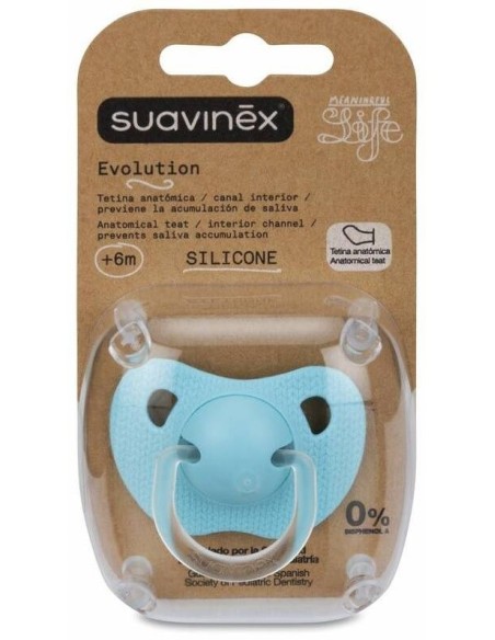 Chupete Evolution Sili Anat 6-18M 1 Unidad de Suavinex