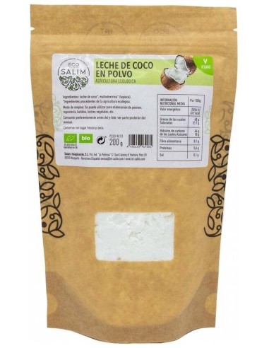 Leche De Coco En Polvo 200Gr. Bio Vegan de Eco Salim