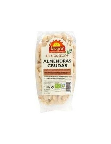 Almendras Crudas 200Gr. Bio de Biogra