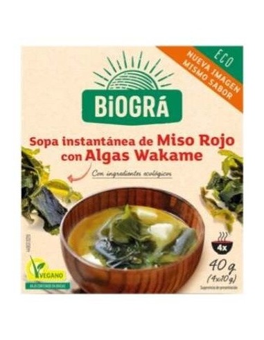 Sopa Miso Con Alga Wakame 4Sbrs. Bio de Biogra