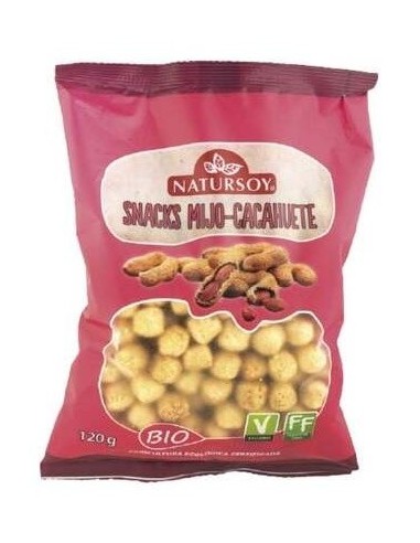 Snacks De Mijo Y Cacahuete 120Gr. Bio Vegan de Natursoy