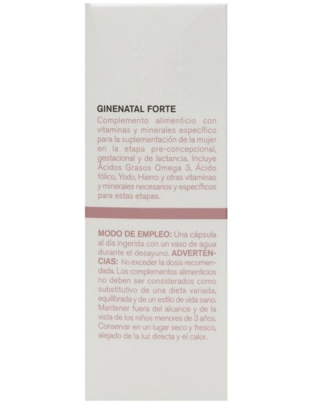 Ginenatal Forte 30Cap. de Rilastil