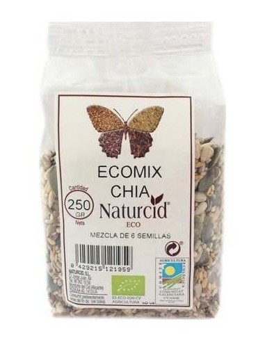 Ecomix Chia 6 Semillas 250Gr. Eco de Naturcid