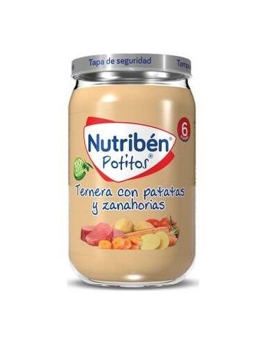 Nutriben Potito Ternera Patatas Y Zanahoria 235Gr. de Nutriben