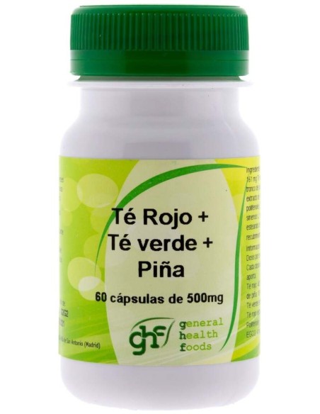 Te Verde+Te Rojo+Piña 60Cap. de Ghf