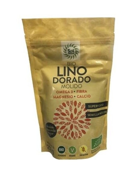 Semillas De Lino Doradas Trituradas Bio 250 g  de Solnatural