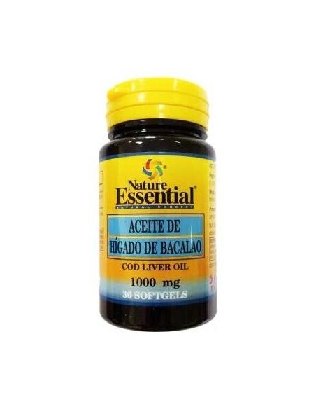 Aceite De Higado De Bacalao 1000Mg. 30Perlas de Nature Essential