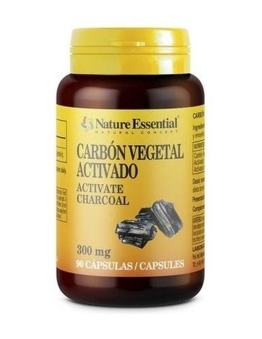 Carbon Vegetal Activado 200Mg 90Cap. de Nature Essential