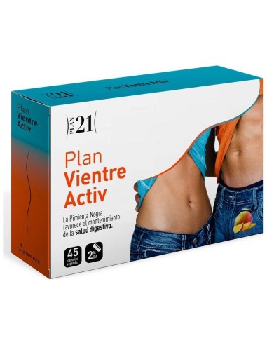Plan Vientre Activ 45 Cápsulas Vegetales de Plameca
