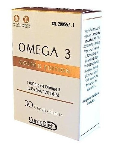 Omega 3 Golden 30Perlas. de Cumediet
