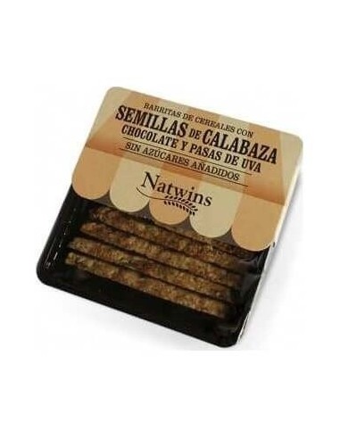 Barritas De Semillas De Calabaza Y Chocolate 80Gr. de Natwins