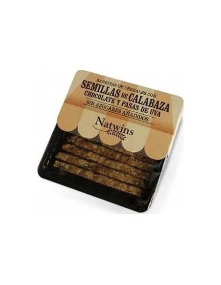 Barritas De Semillas De Calabaza Y Chocolate 80Gr. de Natwins