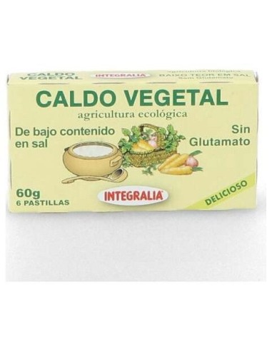 Caldo Vegetal Eco Bajo En Sal 6Pastillas de Integralia