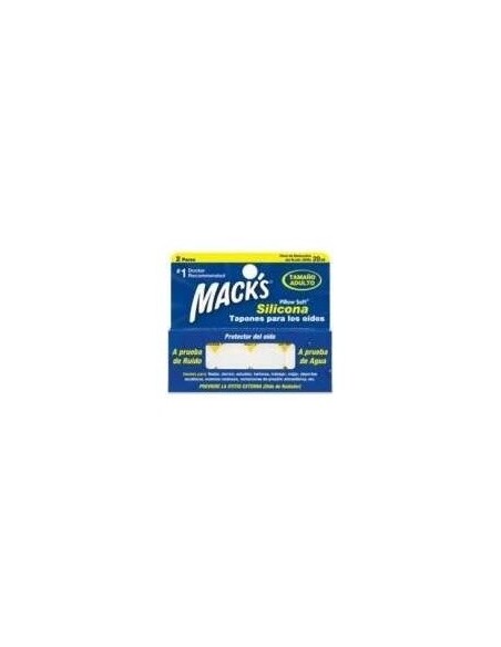 Tapon Oido Macks Silicona 4 Unidas Adulto de Mack´S