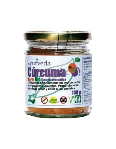 Curcuma Polvo 100 Gramos Bio Ayurveda Autentico