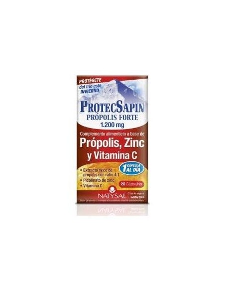 Protecsapin Própolis Forte 1.200 Mg 20 Cáps. de Natysal