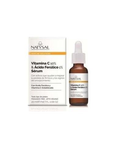 Sérum Vitamina C 10% & Ácido Ferúlico 1% + Phloretin 20 ml. de Natysal