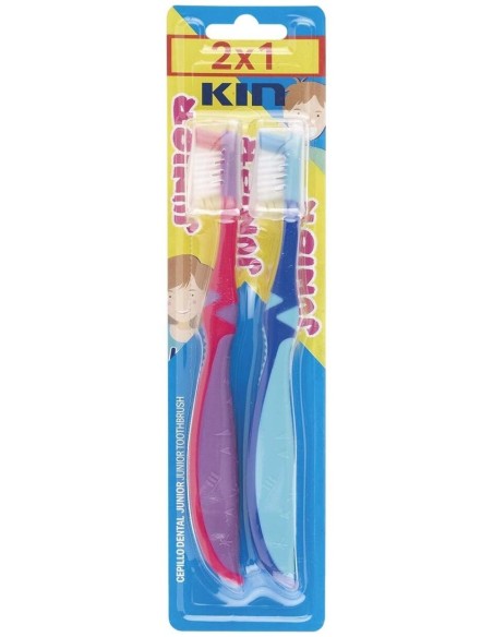 Cepillo Dental Kin Junior 6-12 Años Capuchon 2X1 de Kin