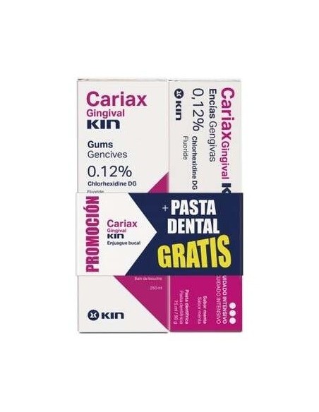 Cariax Gingival Encias Colutorio 250Ml+Pasta 75Ml. de Kin