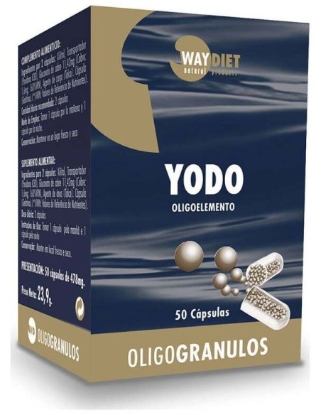 Yodo Oligogranulos 50Caps. de Waydiet Natural Products