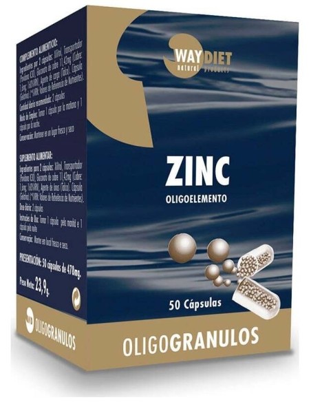 Zinc Oligogranulos 50Caps. de Waydiet Natural Products