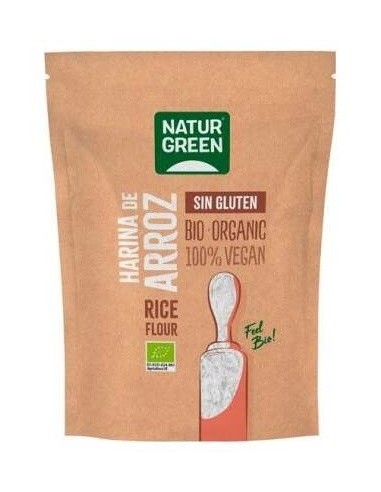 Harina De Arroz Bio Sin Gluten 500 Gramos de Naturgreen