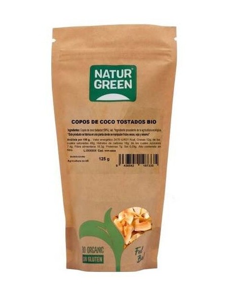 Chips De Coco Tostados Salados 125Gr. Bio de Naturgreen