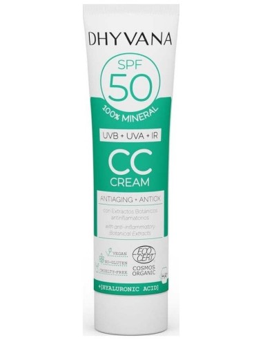 Solar Spf50 Color Con Acido Hialuronico 50Ml. Eco de Dhyvana