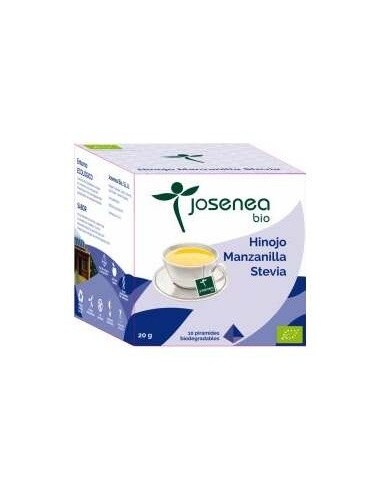 Hinojo-Manzanilla-Stevia 10Piramides Ensobrada Bio de Josenea