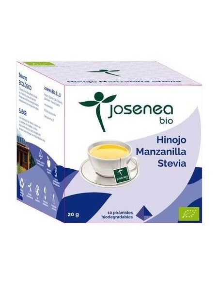 Hinojo-Manzanilla-Stevia 10Piramides Ensobrada Bio de Josenea