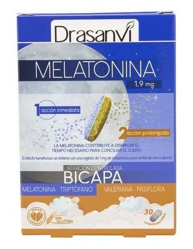Melatonina Bicapa Retard 30Comp. de Drasanvi