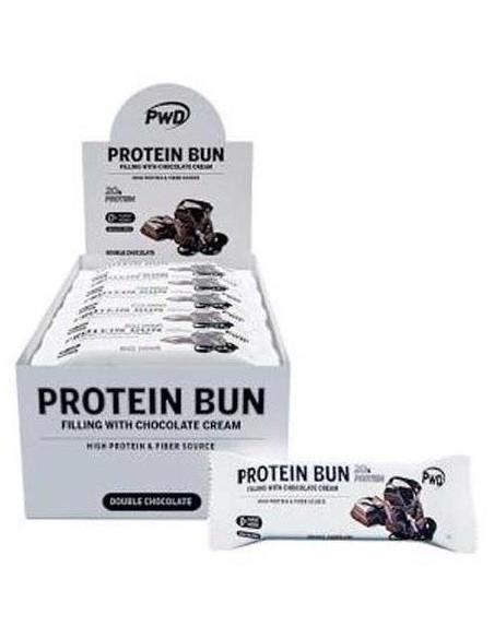 Protein Bun Bizcocho Double Chocolate 15Udsx60Gr. de Pwd