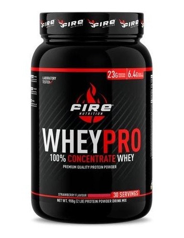 Wheypro Concentrate Fresa 908Gr. de Fire Nutrition