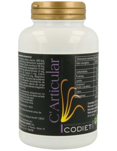 Carticular 180 comprimidos - Codiet (Soldiet)